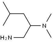 N-[1-(AMINOMETHYL)-3-METHYLBUTYL]-N,N-DIMETHYLAMINE 结构式