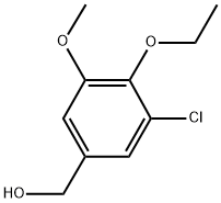 (3-CHLORO-4-ETHOXY-5-METHOXYPHENYL)METHANOL 结构式