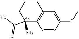 (1S)-1-AMINO-6-METHOXY-1,2,3,4-TETRAHYDRONAPHTHALENECARBOXYLIC ACID 结构式