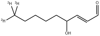 4-hydroxy Nonenal-d3 结构式