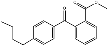 METHYL 2-(4-N-BUTYLBENZOYL)BENZOATE 结构式