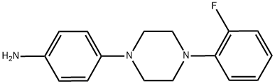 1-(4-AMINOPHENYL)-4-(2-FLUOROPHENYL)PIPERAZINE 结构式