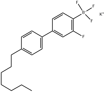 POTASSIUM 3-FLUORO-4'-HEPTYLBIPHENYL-4-TRIFLUOROBORATE 结构式