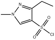 3-Ethyl-1-methyl-1H-pyrazole-4-sulfonyl chloride 结构式