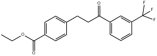 3-(4-CARBOETHOXYPHENYL)-3'-TRIFLUOROMETHYLPROPIOPHENONE 结构式