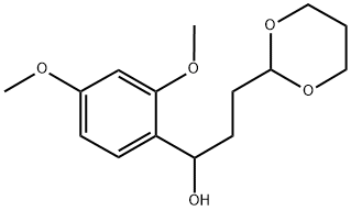 1-(2,4-DIMETHOXYPHENYL)-3-[2-(1,3-DIOXANYL)]-1-PROPANOL 结构式