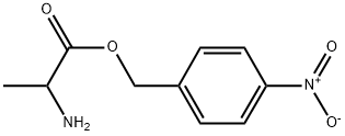 2-Amino-propionic acid 4-nitro-benzyl ester 结构式