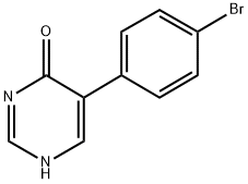 5-(4-BROMOPHENYL)-1H-PYRIMIDIN-4-ONE 结构式