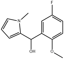 3-FLUORO-6-METHOXYPHENYL-(1-METHYL-2-PYRROLYL)METHANOL 结构式