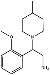 2-(2-METHOXY-PHENYL)-2-(4-METHYL-PIPERIDIN-1-YL)-ETHYLAMINE 结构式