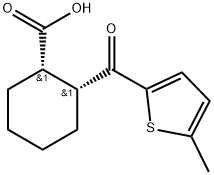 CIS-2-(5-METHYL-2-THENOYL)CYCLOHEXANE-1-CARBOXYLIC ACID 结构式