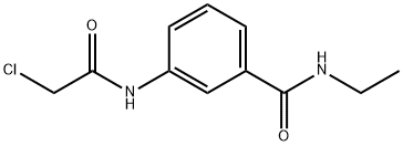 3-(2-氯乙酰胺)-N-乙基苯甲酰胺 结构式
