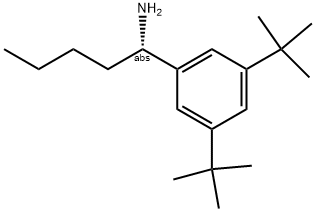 (1S)-1-[3,5-BIS(TERT-BUTYL)PHENYL]PENTYLAMINE 结构式