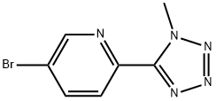 2-(1-甲基-1H-四唑)-5-溴吡啶 结构式