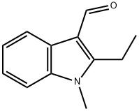 2-ETHYL-1-METHYL-1H-INDOLE-3-CARBALDEHYDE 结构式