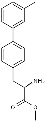 METHYL (2S)-2-AMINO-3-[4-(3-METHYLPHENYL)PHENYL]PROPANOATE 结构式