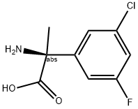 (2S)-2-AMINO-2-(3-CHLORO-5-FLUOROPHENYL)PROPANOIC ACID 结构式