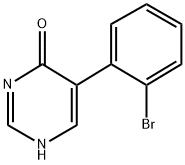 5-(2-BROMOPHENYL)-1H-PYRIMIDIN-4-ONE 结构式