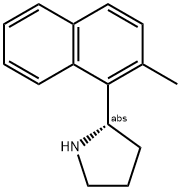 (2S)-2-(2-METHYLNAPHTHYL)PYRROLIDINE 结构式