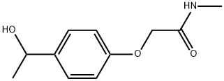 2-[4-(1-HYDROXYETHYL)PHENOXY]-N-METHYLACETAMIDE 结构式