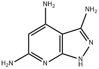 1H-PYRAZOLO[3,4-B]PYRIDINE-3,4,6-TRIAMINE 结构式