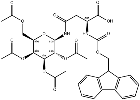 FMOC-L-ASN(GALAC4)-OH 结构式