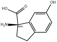 (1R)-1-AMINO-6-HYDROXYINDANECARBOXYLIC ACID 结构式