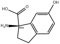 (1R)-1-Amino-6-hydroxyindanecarboxylic acid 结构式