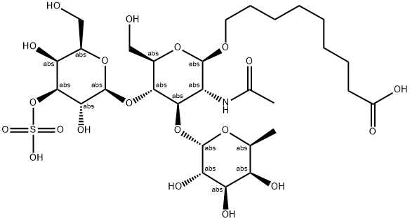 3'-SULFO-LEWIS X-1-O(CH2)8COOH 结构式