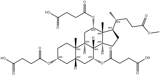 Cholic acid methyl ester 3,7,12-tri-hemisuccinate 结构式