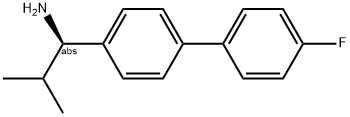 (1R)-1-[4-(4-FLUOROPHENYL)PHENYL]-2-METHYLPROPYLAMINE 结构式