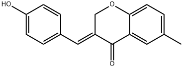 (E)-3-(4-Hydroxybenzylidene)-2,3-dihydro-6-methylchromen-4-one 结构式