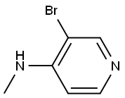 (3-BROMO-PYRIDIN-4-YL)METHYLAMINE 结构式