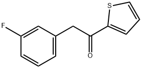 2-(3-FLUOROPHENYL)-1-(2-THIENYL)ETHAN-1-ONE 结构式