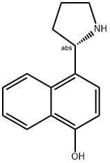 4-((2S)PYRROLIDIN-2-YL)NAPHTHOL 结构式