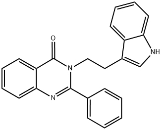 3-[2-(1H-Indol-3-yl)ethyl]-2-phenylquinazolin-4(3H)-one 结构式