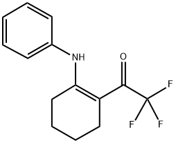 1-(N-PHENYLAMINO)-2-(TRIFLUOROACETYL)CYCLOHEXENE 结构式