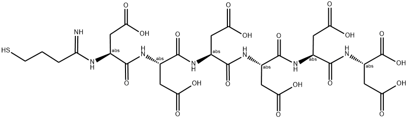 6 ASP PEPTIDE WITH TRAUT'S REAGENT (2-IMINOTHIOLANE) 结构式