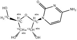 [1',2',3',4',5'-13C5]CYTIDINE 结构式