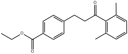 3-(4-CARBOETHOXYPHENYL)-2',6'-DIMETHYLPROPIOPHENONE 结构式