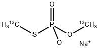 O,S-DIMETHYL HYDROGEN THIOPHOSPHATE, SODIUM SALT (DIMETHYL-13C2) 结构式