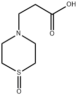 1-OXIDE-4-THIOMORPHOLINEPROPANOIC ACID 结构式