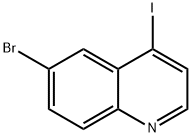6-溴-4-碘-喹啉 结构式