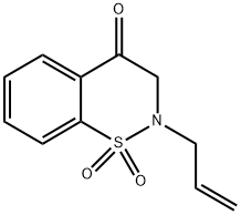 2-ALLYL-2,3-DIHYDRO-4H-1,2-BENZOTHIAZIN-4-ONE 1,1-DIOXIDE 结构式