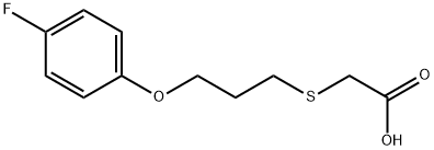 ([3-(4-FLUOROPHENOXY)PROPYL]THIO)ACETIC ACID 结构式