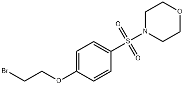 4-((4-(2-溴乙氧基)苯基)磺酰基)吗啉 结构式