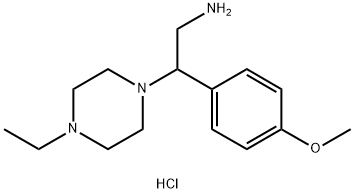 2-(4-ETHYL-PIPERAZIN-1-YL)-2-(4-METHOXY-PHENYL)-ETHYLAMINE DIHYDROCHLORIDE 结构式