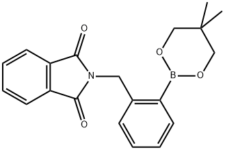 2-[2-(5,5-DIMETHYL-1,3,2-DIOXABORINAN-2-YL)BENZYL]-1H-ISOINDOLE-1,3(2H)-DIONE 结构式