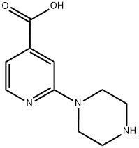 2-PIPERAZIN-1-YLISONICOTINIC ACID 结构式