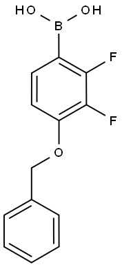 4-BENZYLOXY-2,3-DIFLUOROPHENYLBORONIC ACID 结构式